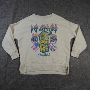 Def Leppard Cream Graphic Sweater